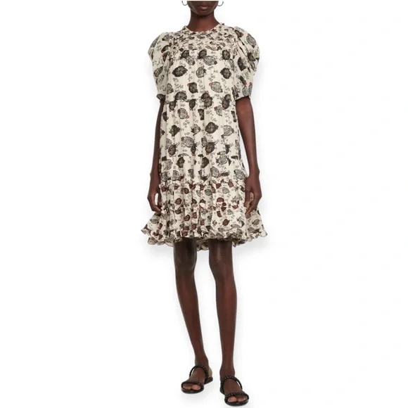 Ulla Johnson • Cassian Floral Cotton-Blend Midi Dress NWOT - Picture 4 of 15